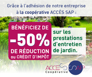 50% de réduction et crédit d'impôts sur l'entretien de votre jardin dans le cadre des Services à la Personne